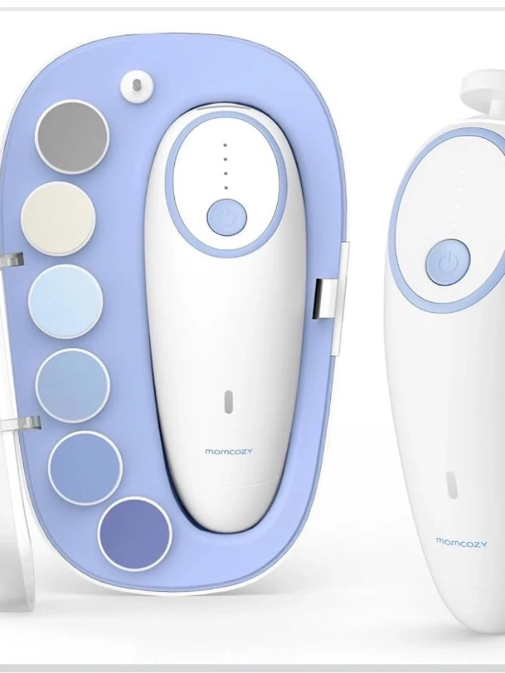momcozy Kids Electric Nail Trimmer – Blue/White
